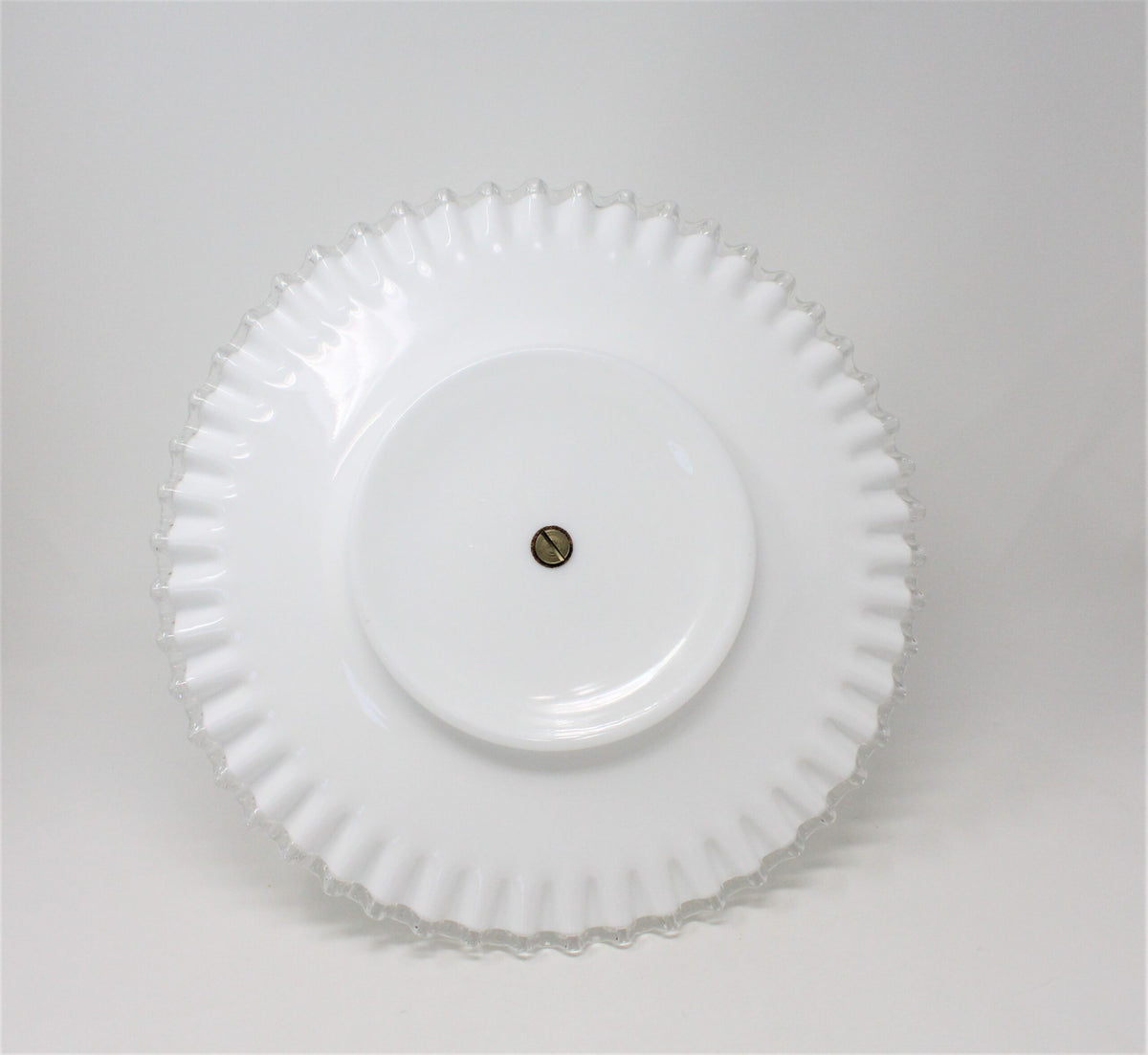 Tidbit Tray: Fenton Silver Crest 7294, Two-Tier Milk Glass, USA, Vintage 1942, SOLD