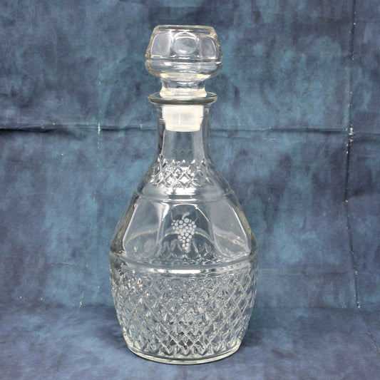 Decanter with Stopper, Crown Royal Canadian Whiskey Bottle, Vintage 1970's