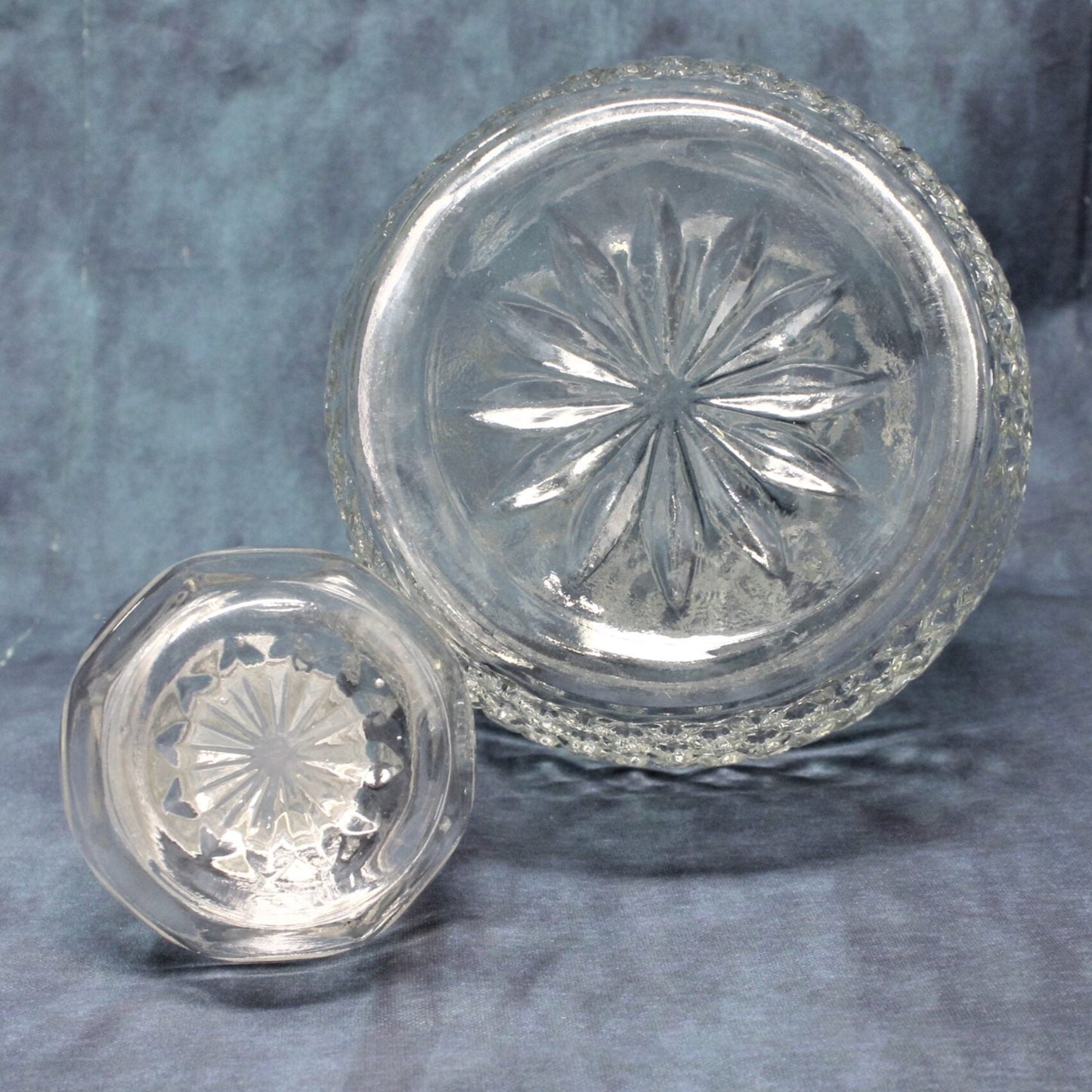 Decanter with Stopper, Crown Royal Canadian Whiskey Bottle, Vintage 1970's