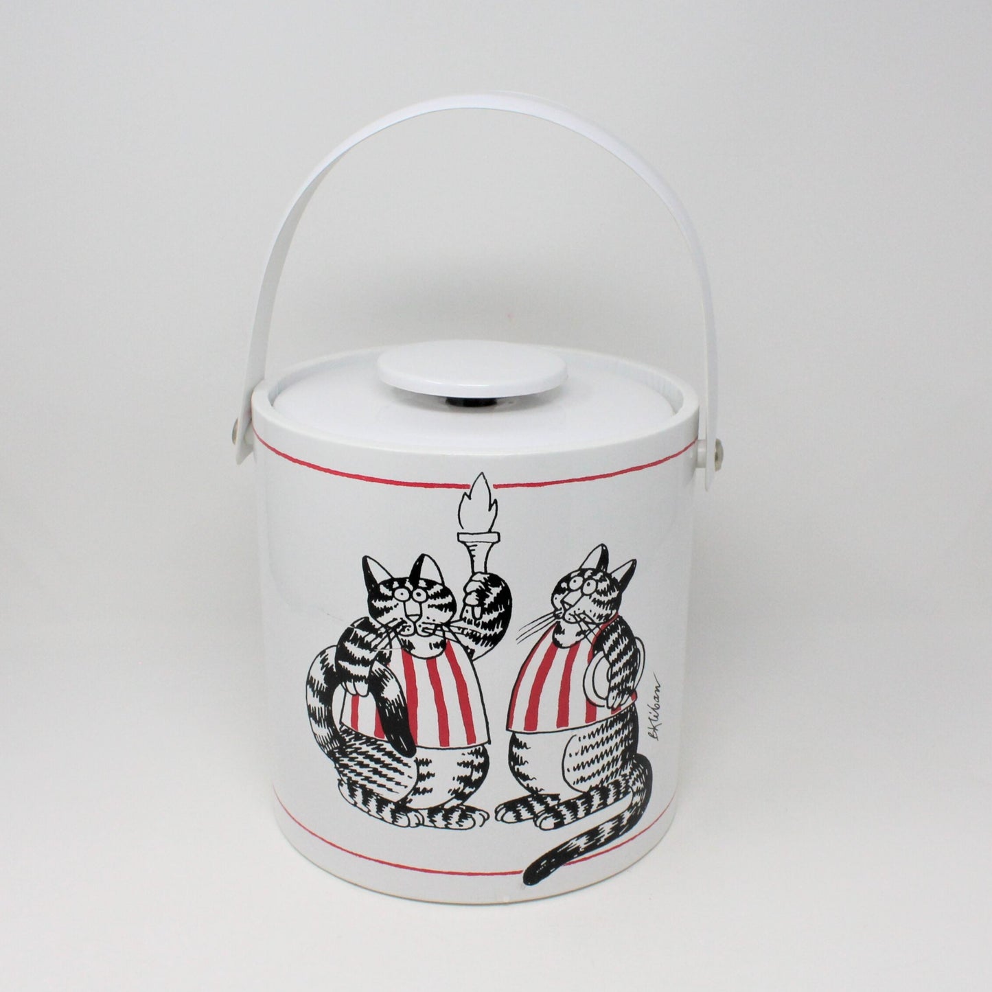 Ice Bucket, Kliban Cats, Olympic Torch Cat, Vintage, SOLD