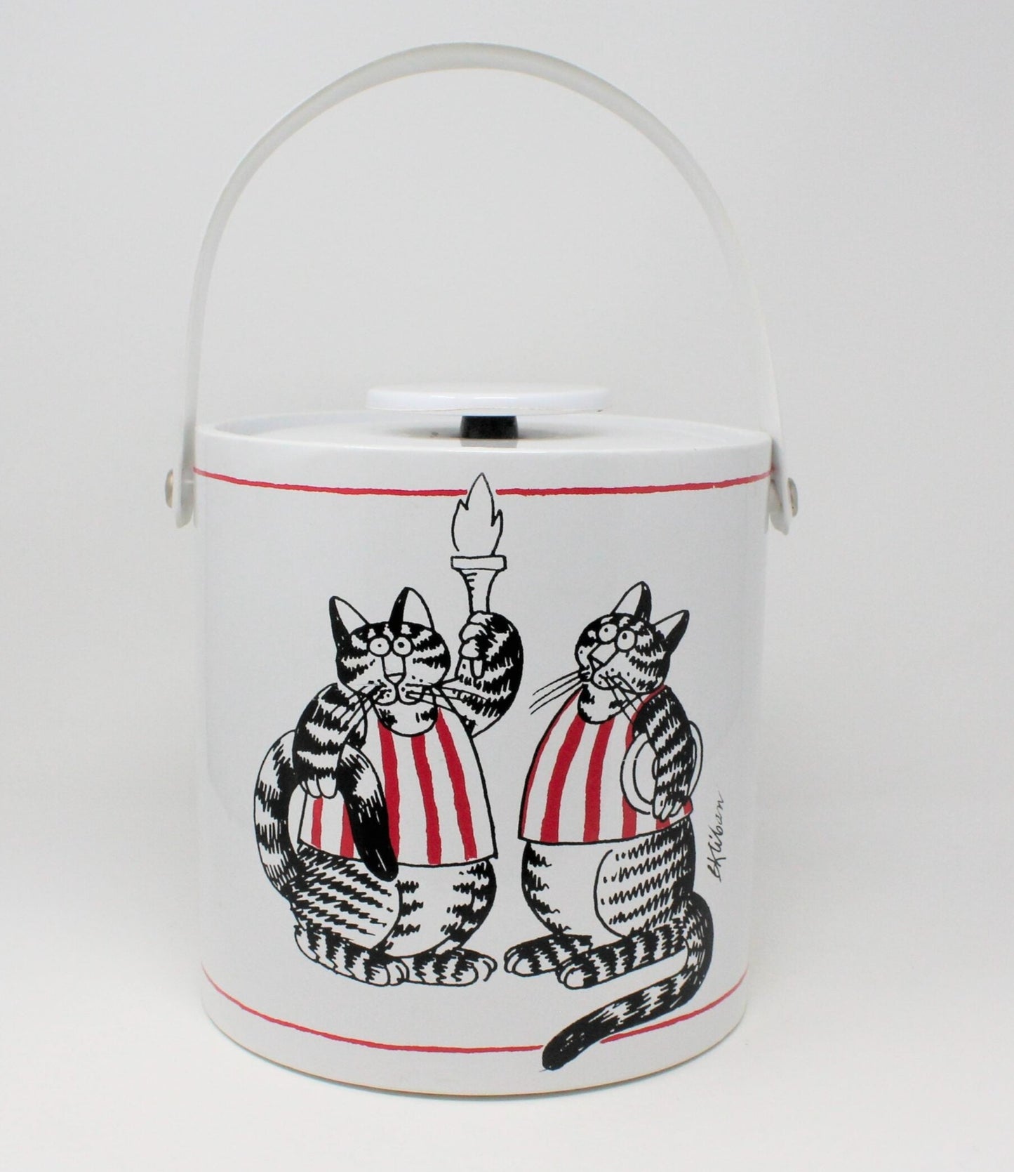 Ice Bucket, Kliban Cats, Olympic Torch Cat, Vintage, SOLD