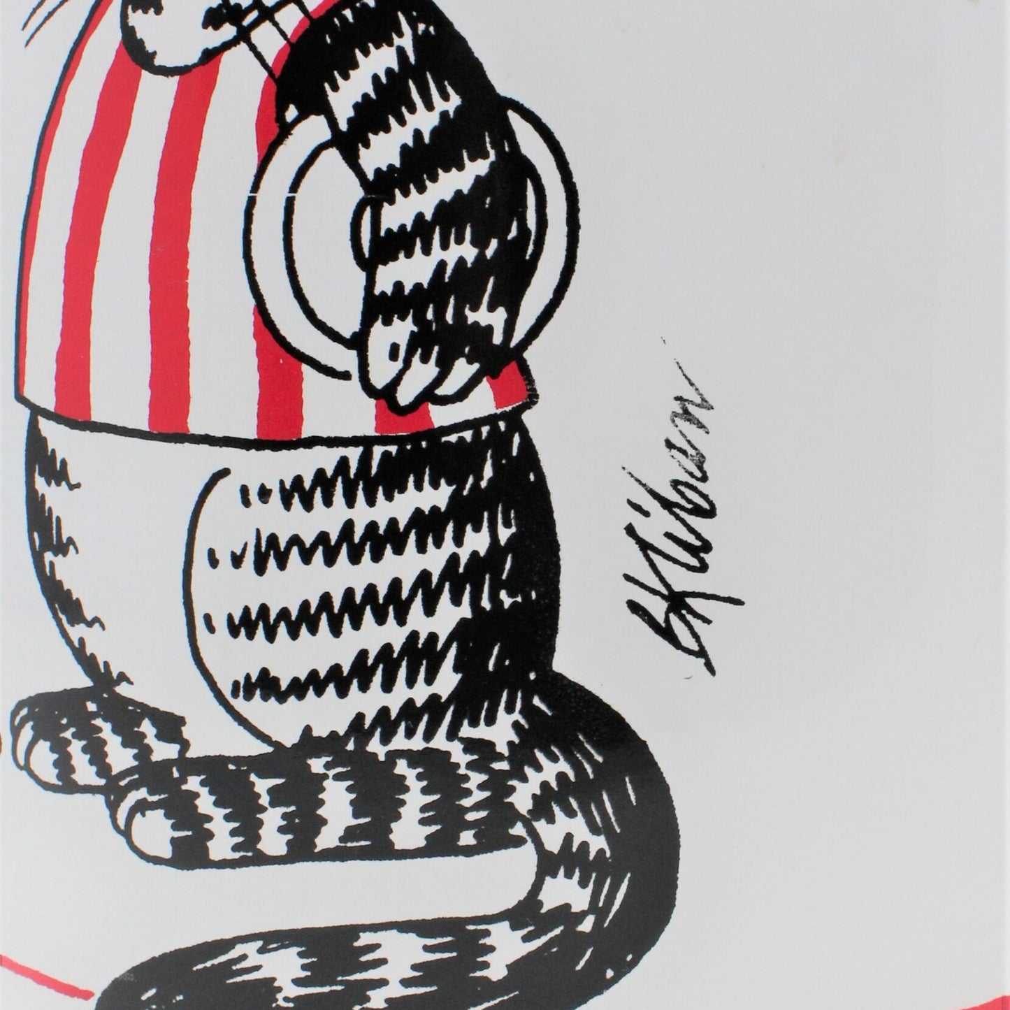 Ice Bucket, Kliban Cats, Olympic Torch Cat, Vintage, SOLD