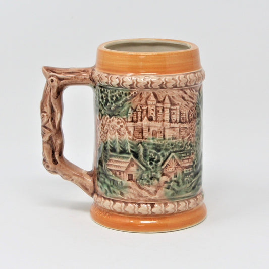 Beer Mug, German Style, Lady Playing Guitar, Japan, Vintage