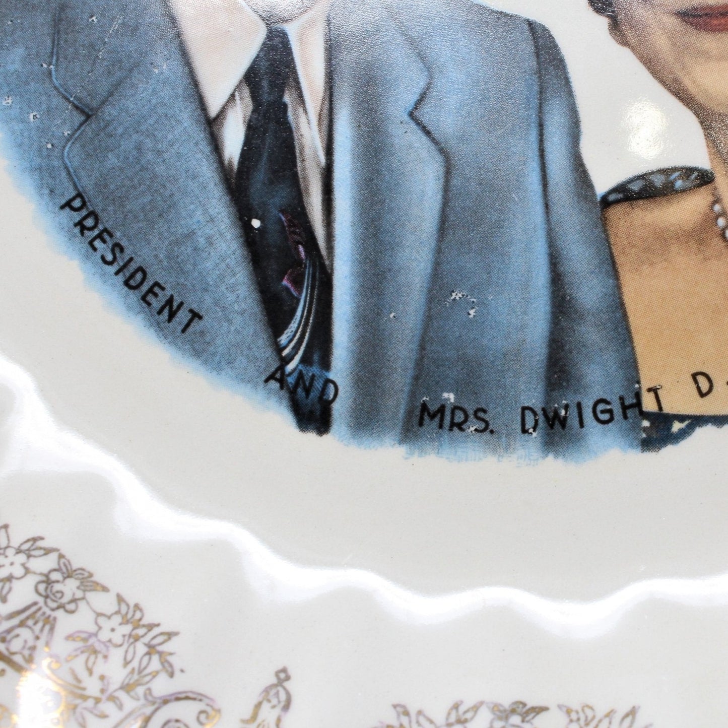 Decorative Plate, Dwight Eisenhower Collectible, Vintage 1950's, SOLD