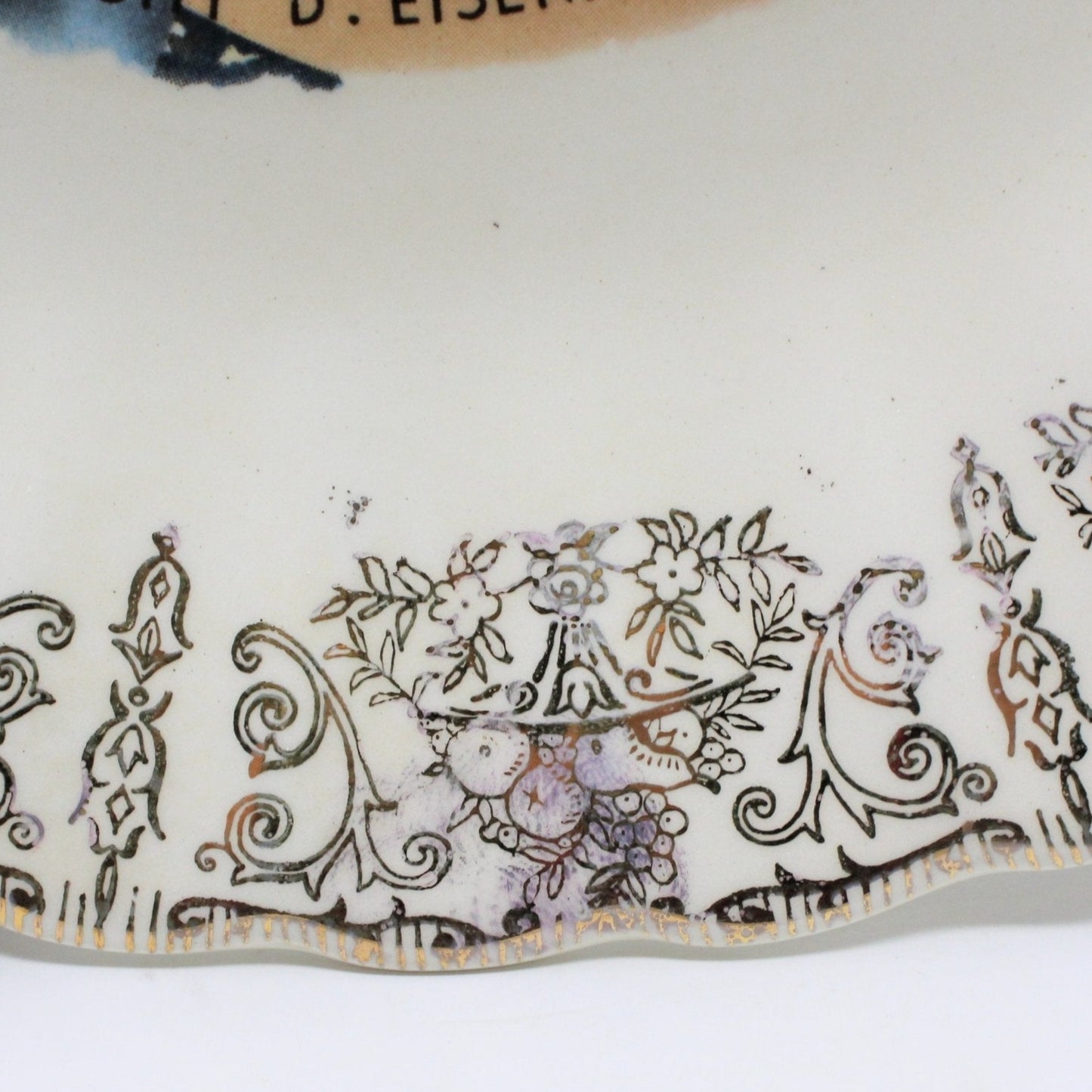 Decorative Plate, Dwight Eisenhower Collectible, Vintage 1950's, SOLD