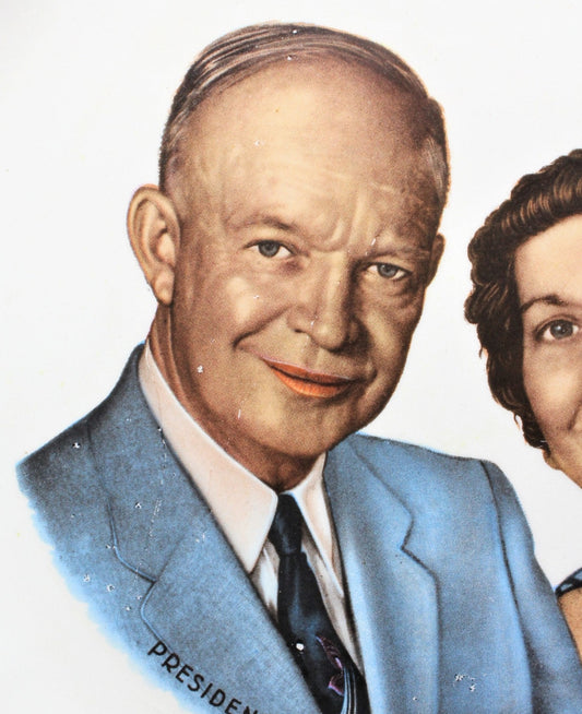 Decorative Plate, Dwight Eisenhower Collectible, Vintage 1950's, SOLD