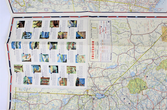 Road Map, Chevron Gousha Lithograph, California, Vintage 1960, SOLD