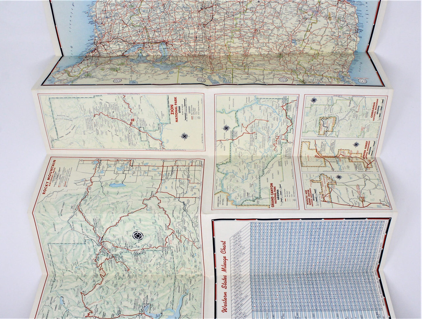 Road Map, Chevron Gousha Lithograph, Western States, Vintage 1959, SOLD