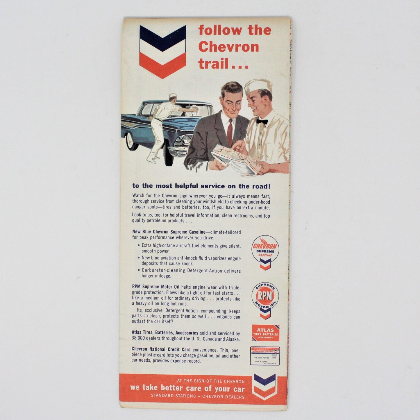 Road Map, Chevron Gousha Lithograph, Western States, Vintage 1959, SOLD