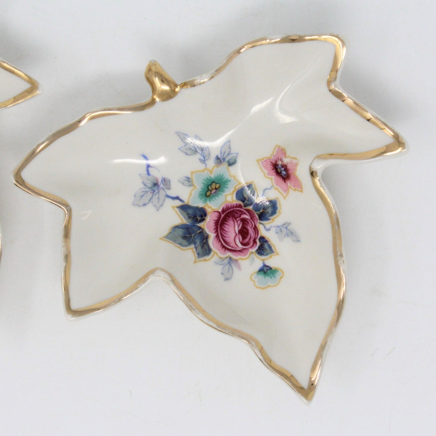 Salt Cellars, Gladding McBean, Leaf Shaped, Kaolena, Set of 2, Vintage