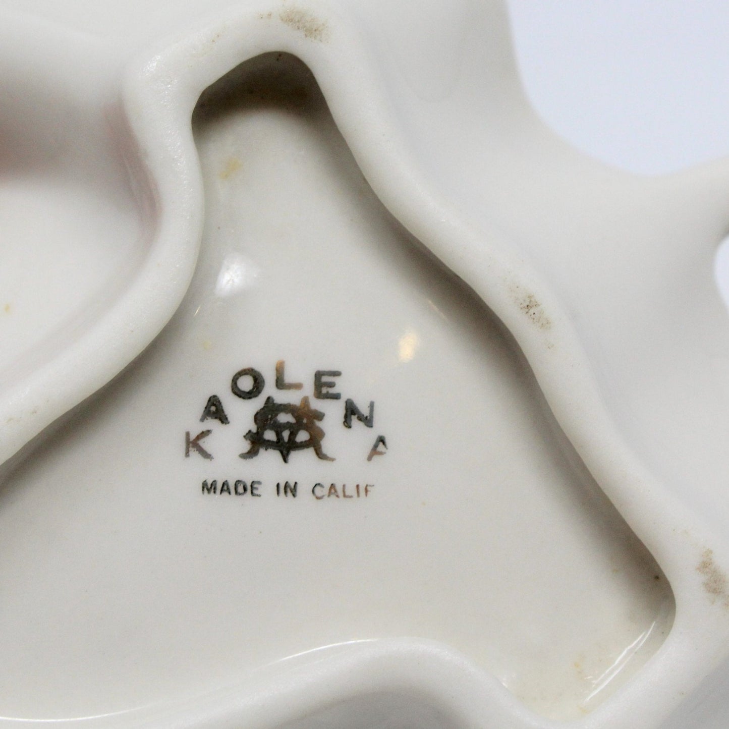 Salt Cellars, Gladding McBean, Leaf Shaped, Kaolena, Set of 2, Vintage