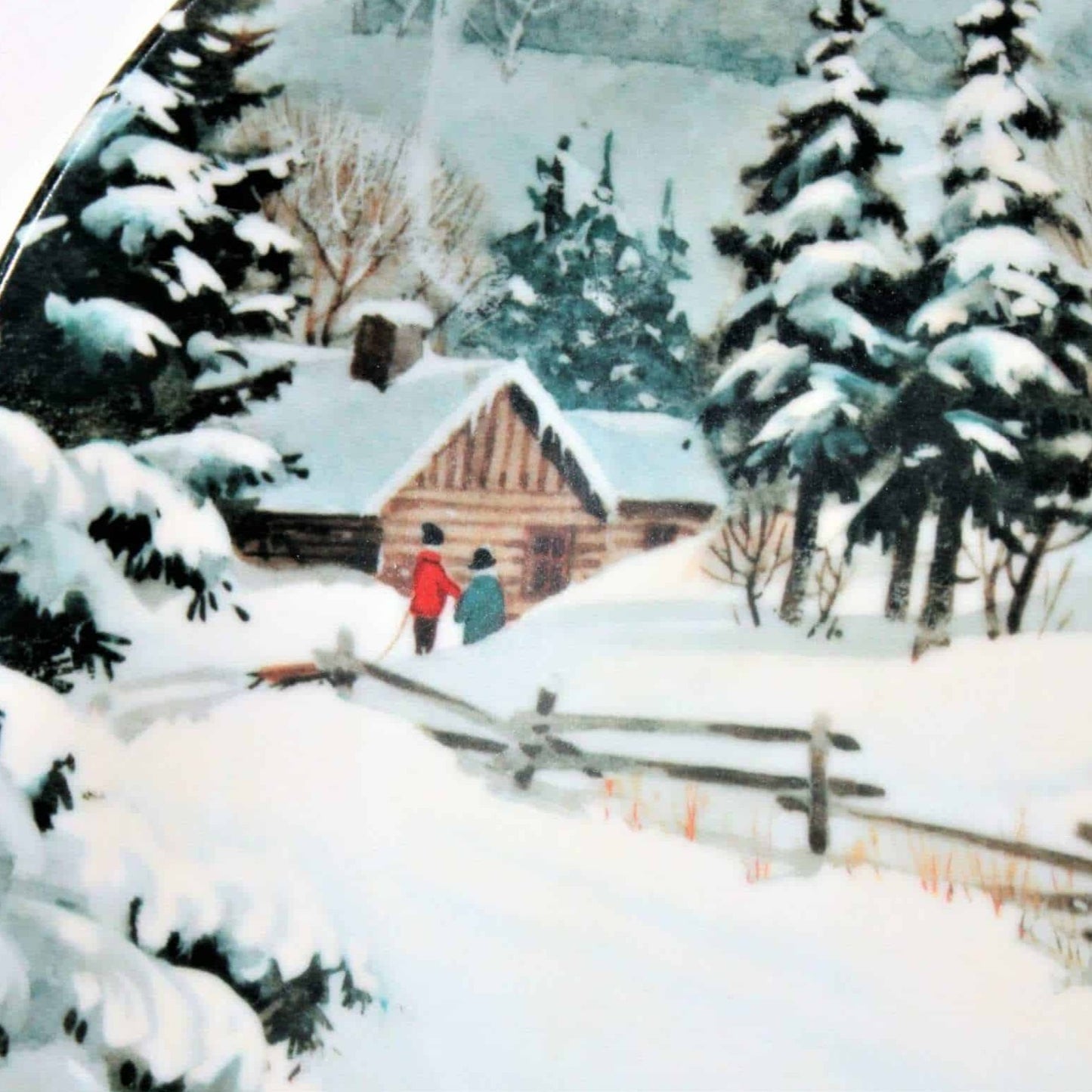 Decorative Plate, Merry Christmas, Robert Laessig Artist, Vintage 1975