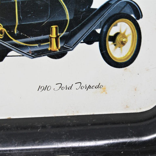 Tray, 1910 Ford Torpedo, Tin / Metal 14x9, Vintage
