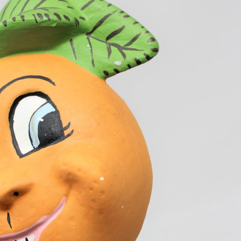 Chalkware, Anthropomorphic Fruit, Ceramic, Set of 7, Hand Painted, Vintage