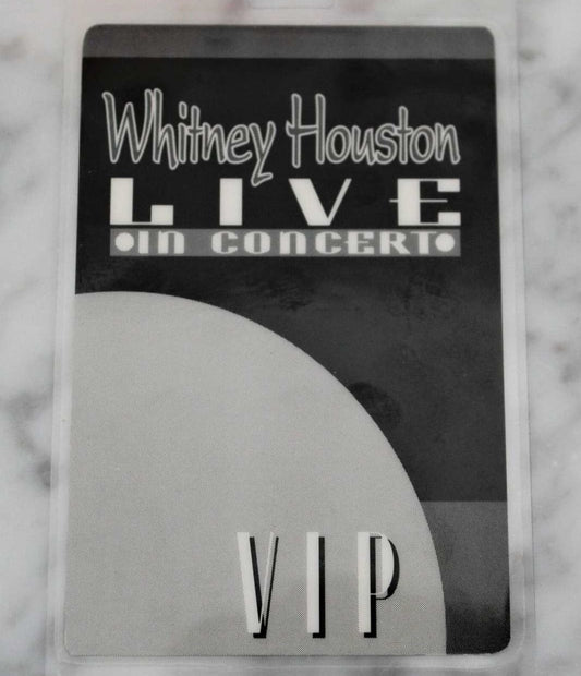 Backstage Pass, Whitney Houston, The Bodyguard Concert, 1993 Radio City, VIP