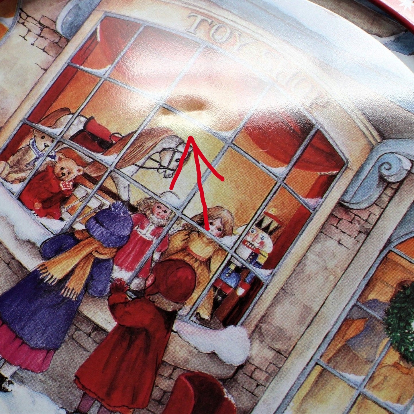 Tins, Gift Tin / Cookie Tin, Christmas Toy Shop, Round, Denmark