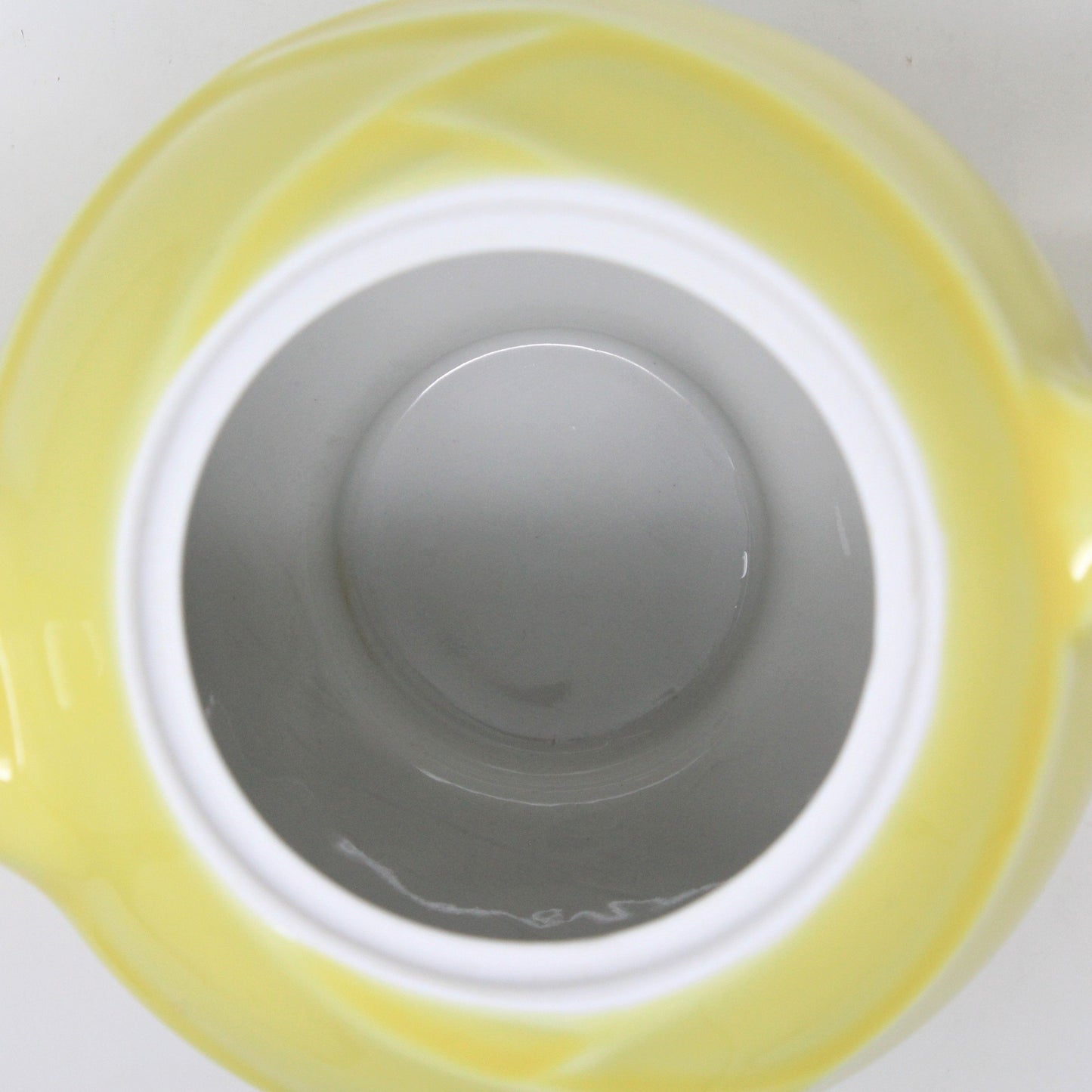 Teapot, Hall Pottery, Moderne in Canary Yellow, Vintage