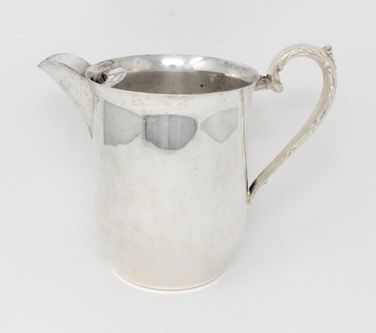 Pitcher, Sheridan, Water Pitcher w/Ice Lip, Silverplate, Vintage