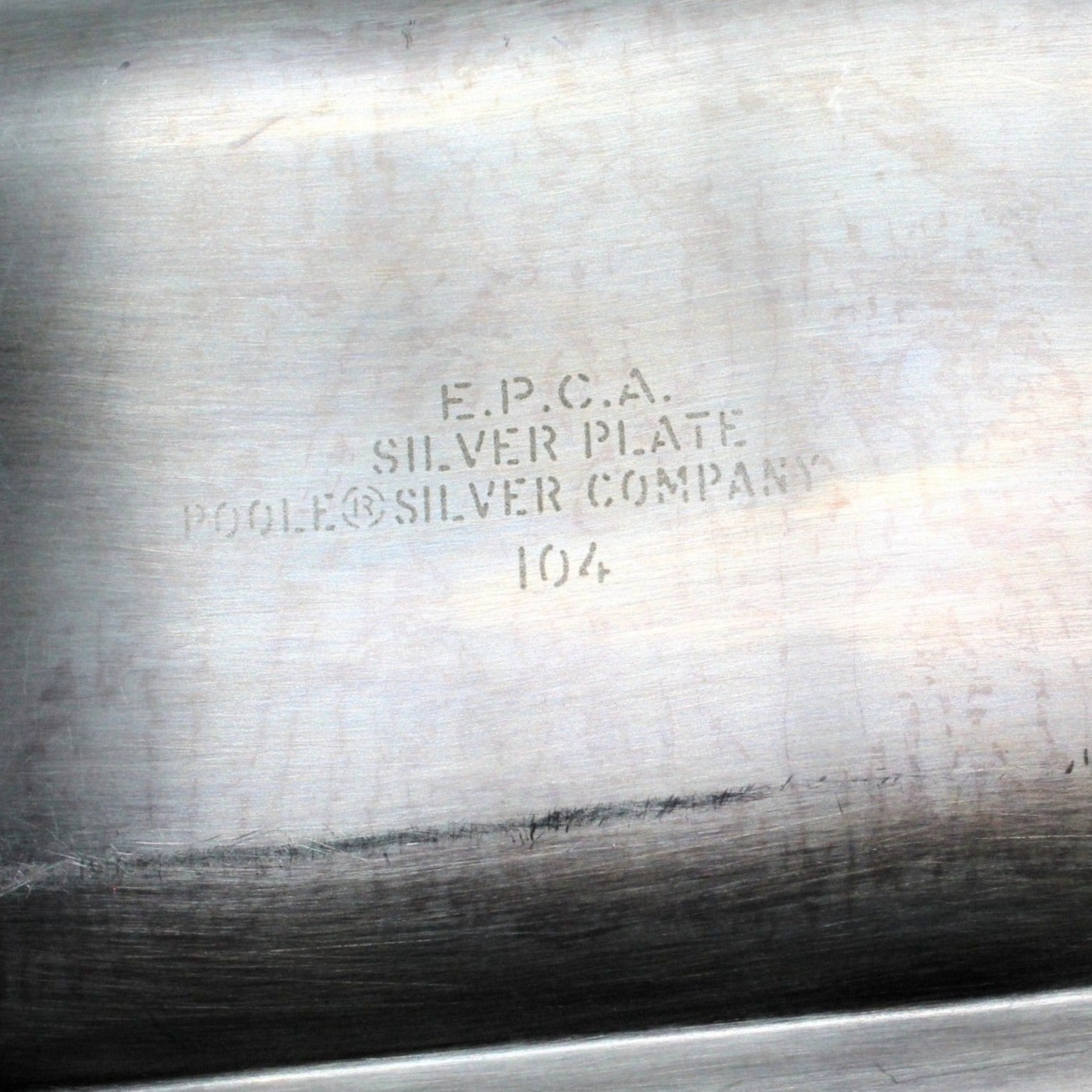 Divided Relish Dish, Poole Silver, Bristol Silverplate 104, Vintage