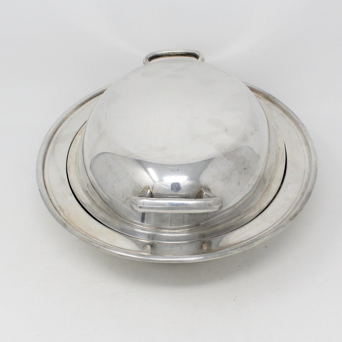 Serving Dish with Lid, National Silver Co 1205, Oval Silverplate Vintage