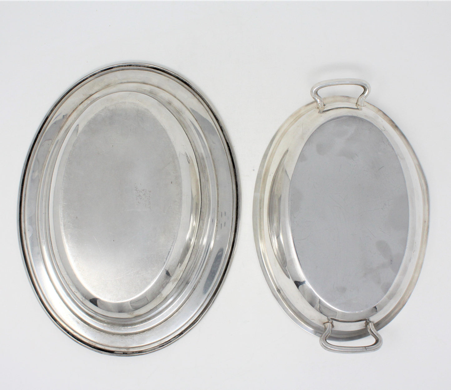 Serving Dish with Lid, National Silver Co 1205, Oval Silverplate Vintage