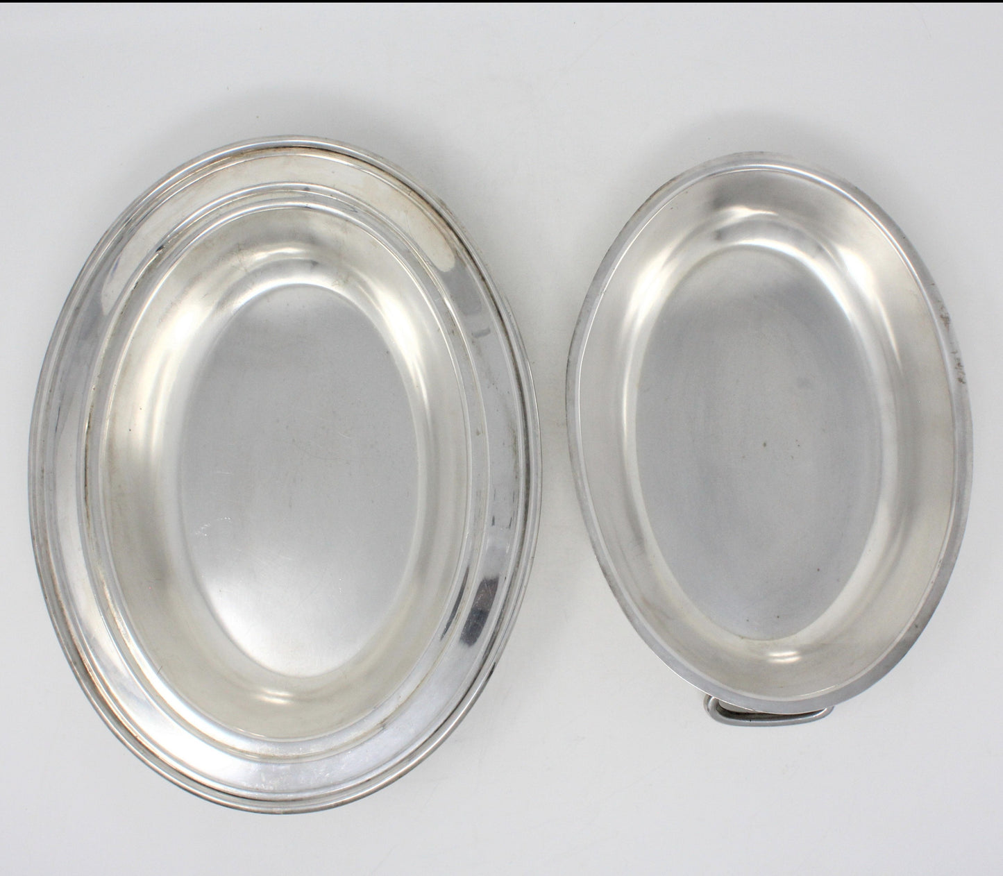 Serving Dish with Lid, National Silver Co 1205, Oval Silverplate Vintage