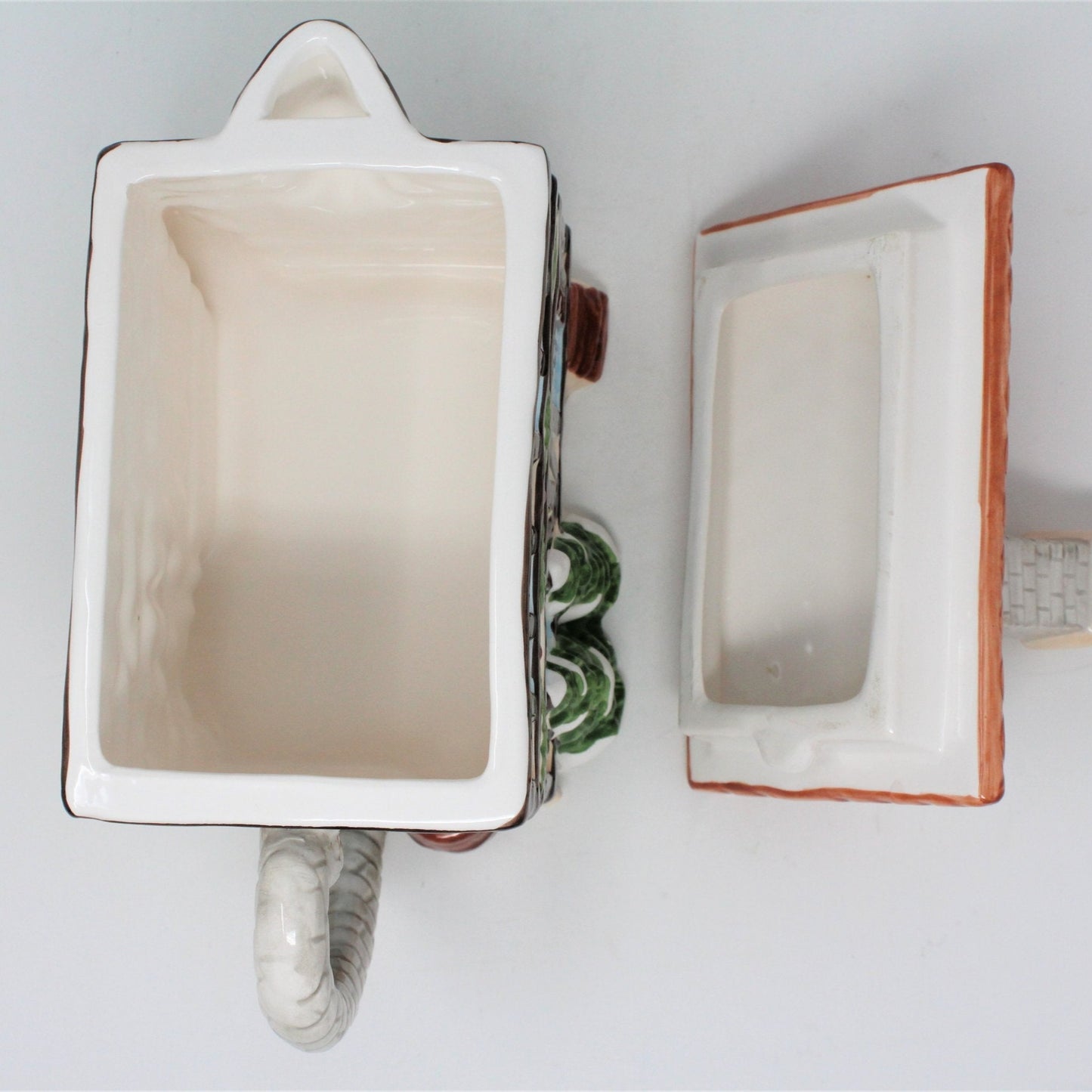 Teapot, Applause, Victorian Christmas House Shaped, Ceramic, Vintage