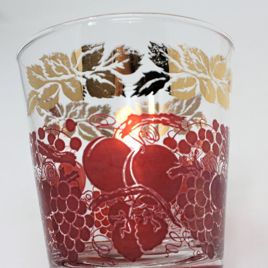 Glasses, Whiskey Neat, Luminarc Verrerie D'Arques, Red Fruits, Set of 3, France, Vintage