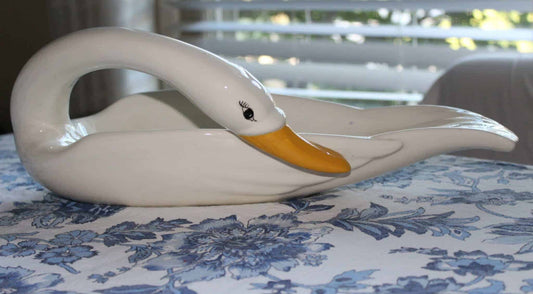 Decorative Swan, Large Ceramic, Unique, Vintage