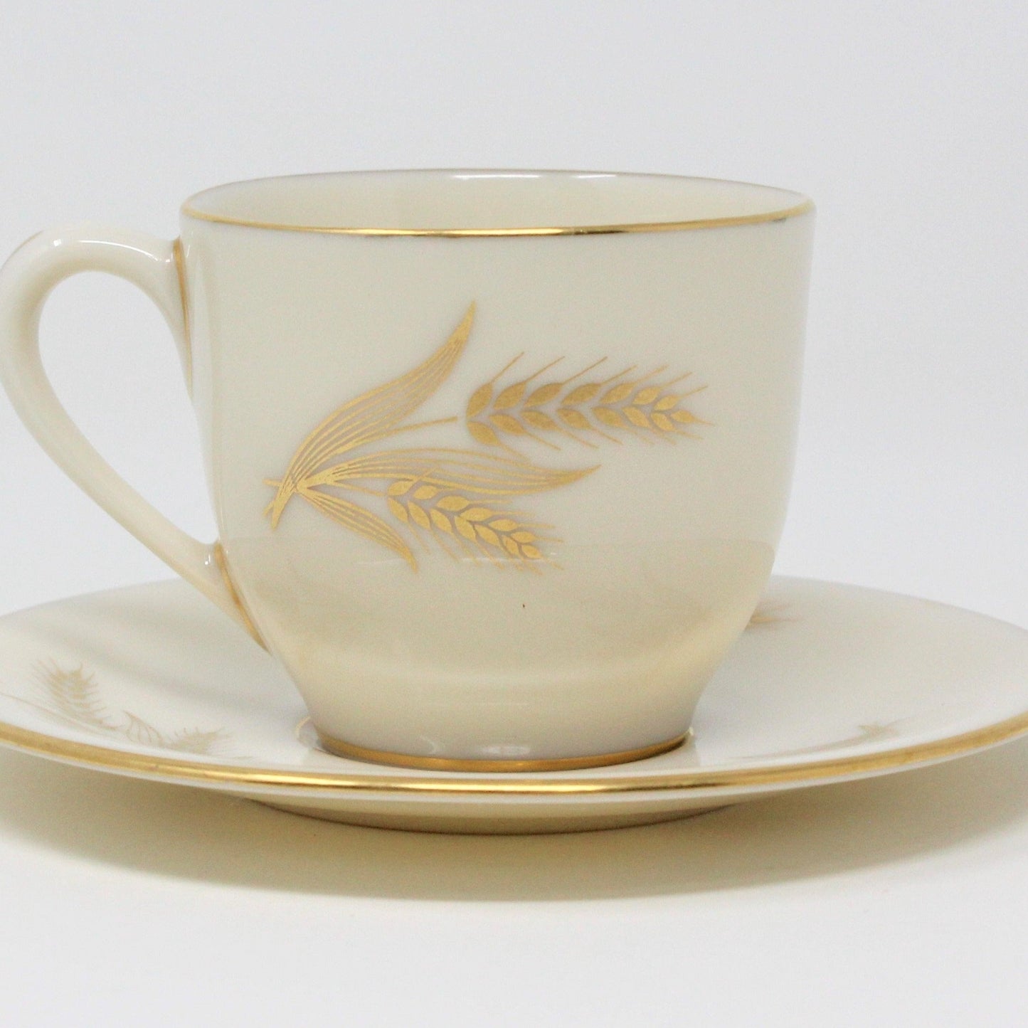 Demitasse & Saucer, Lenox, Harvest, Porcelain, Vintage