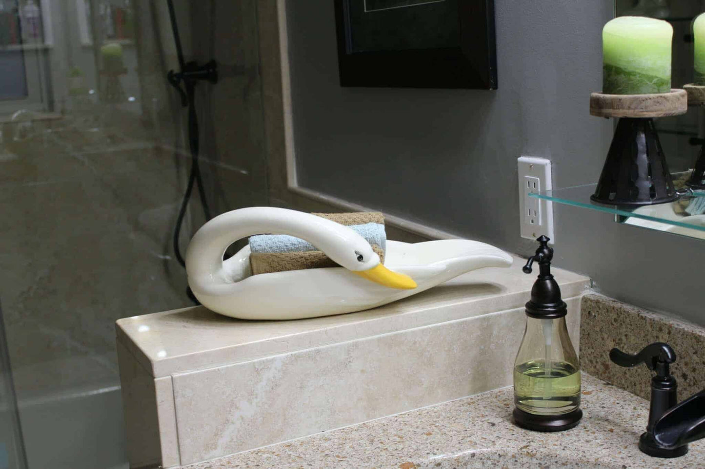 Decorative Swan, Large Ceramic, Unique, Vintage