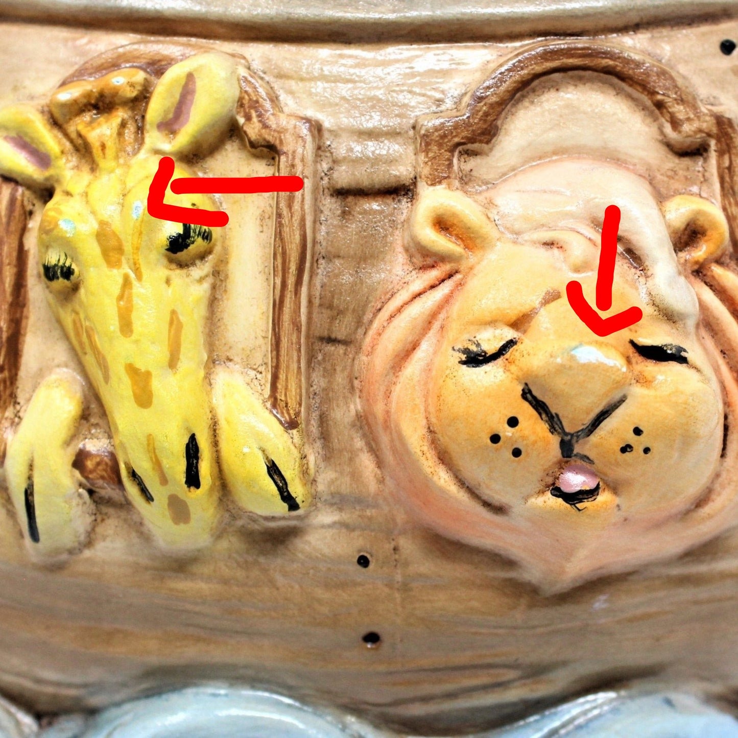 Coin Bank, Noah's Ark, Hand Painted, Ceramic