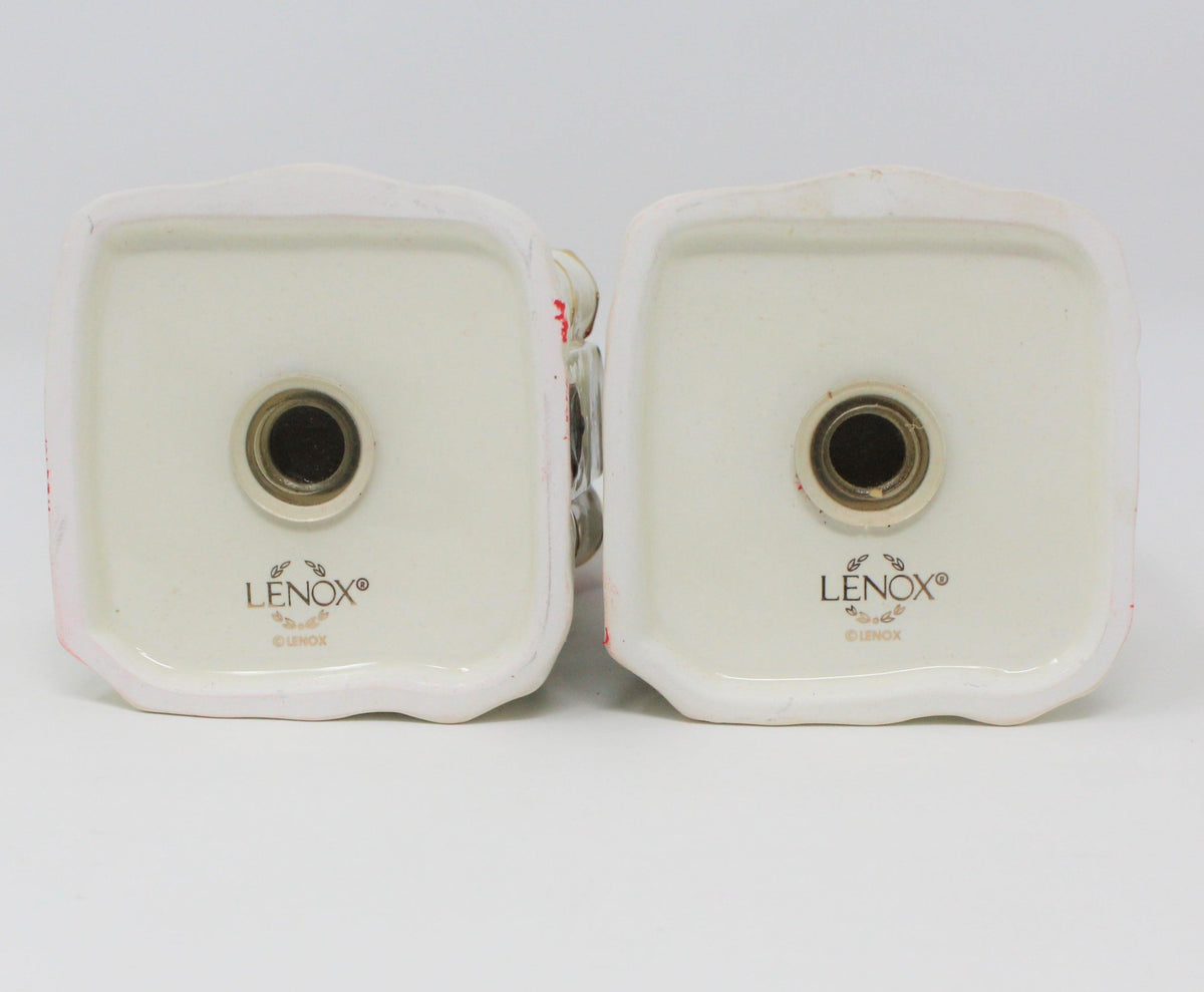 Salt and Pepper Shakers, Lenox, Holiday, Figural Castles, Vintage - SOLD