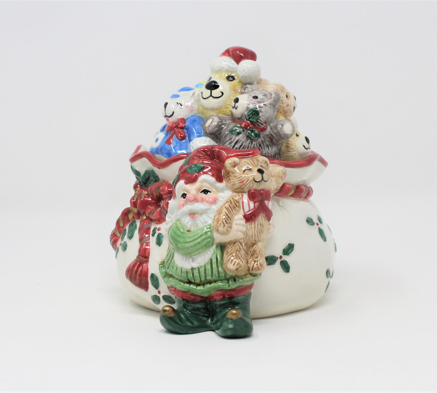 Trinket Box, Fitz and Floyd, Holiday Elf Collection, Porcelain, 2003