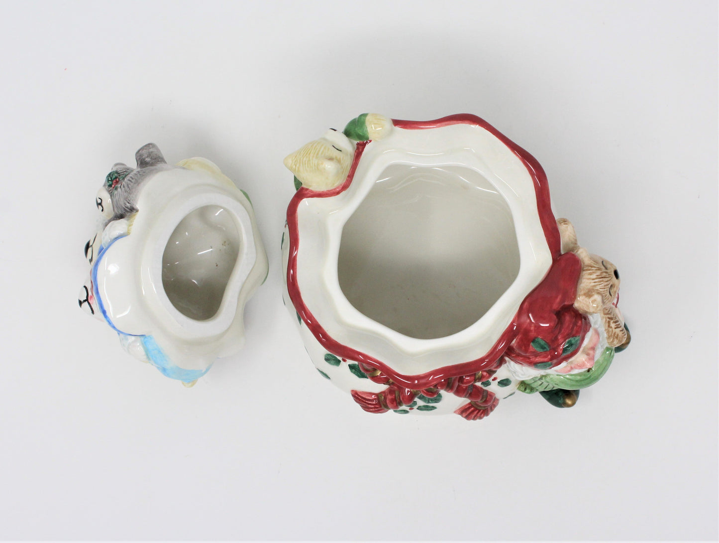 Trinket Box, Fitz and Floyd, Holiday Elf Collection, Porcelain, 2003