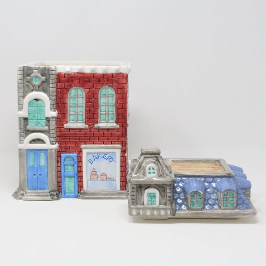 Cookie Jar, CBK, House Shaped Bakery, Ceramic, 1997