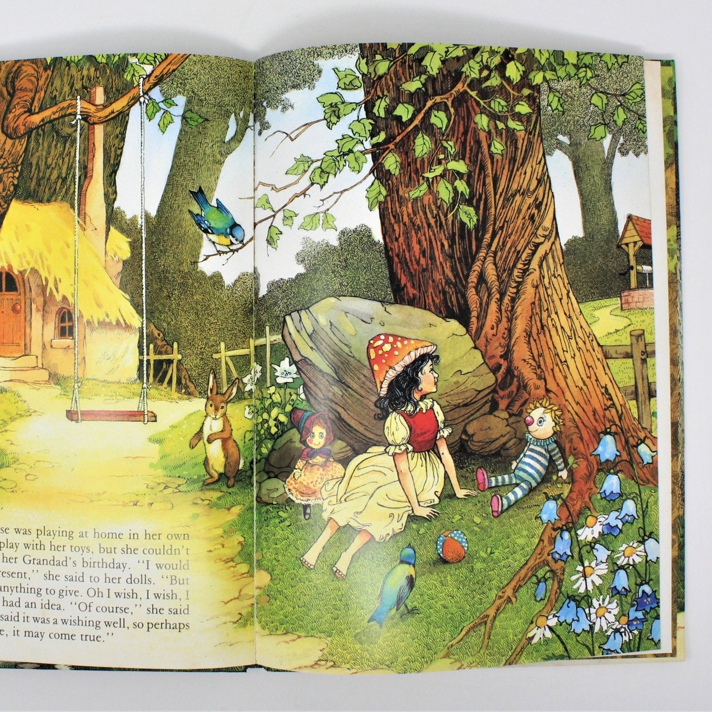 Children's Book, Rainbow's End, Toby Claypot's Wishing Well, Hardcover, Vintage 1987