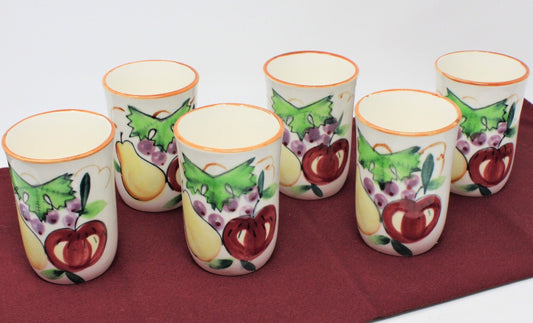 Teacup, Japanese, Yunomi Style, Lacco Japan, Set of 6, Vintage