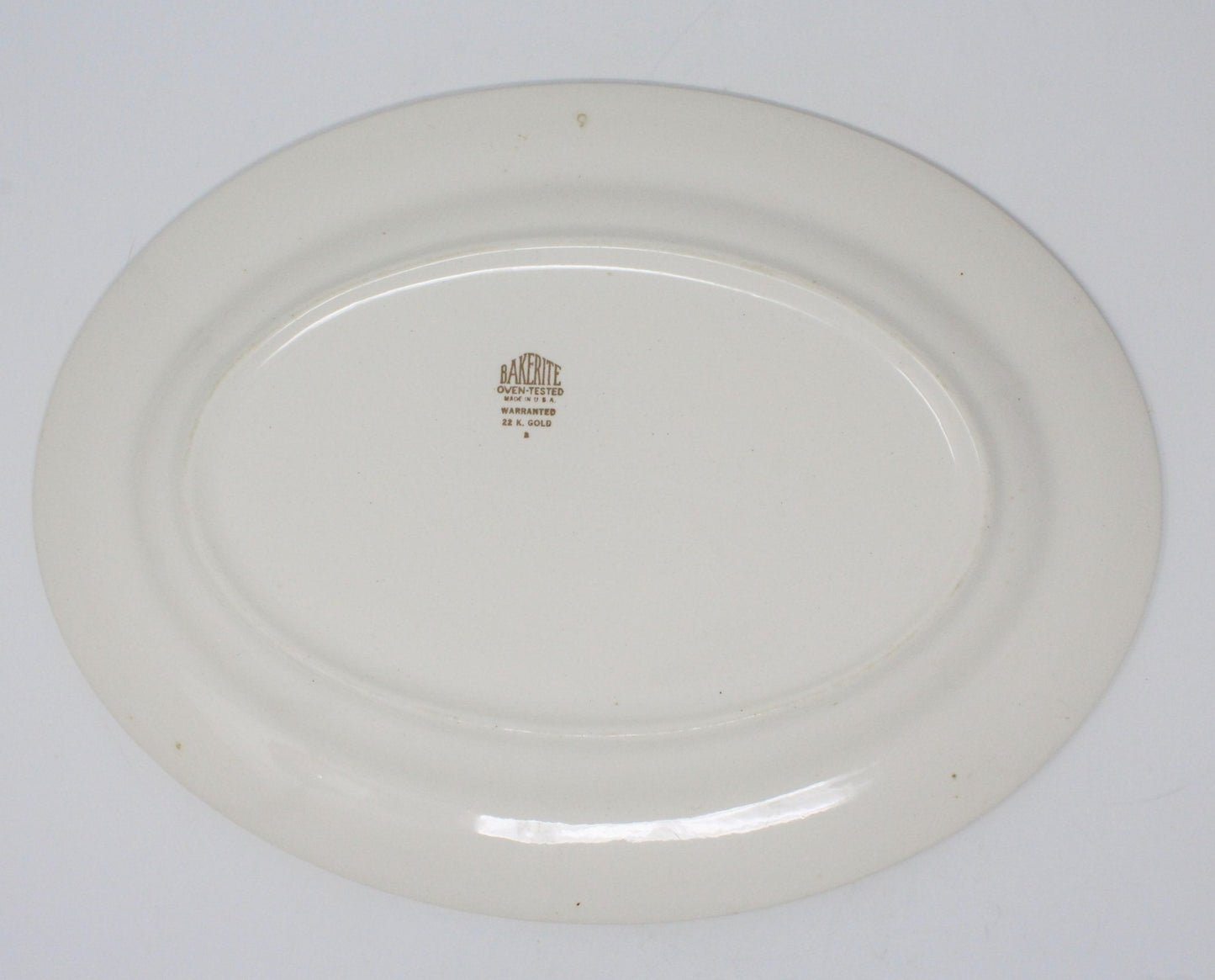 Serving Platter, Harker Pottery, Lovelace BakeRite, Vintage Ceramic, USA