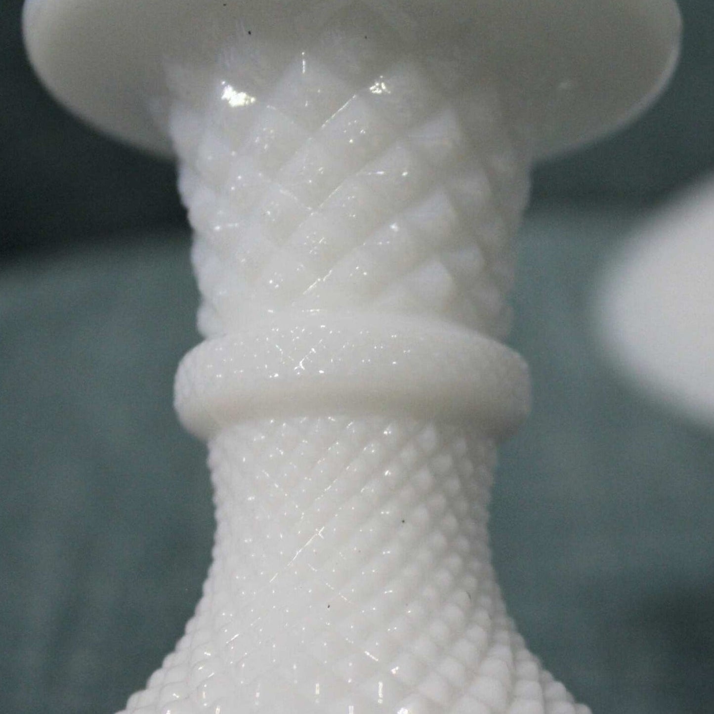 Candle Holders, Westmoreland, English Hobnail, Milk Glass, Vintage Set of 2