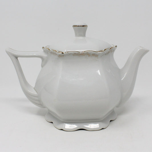 Teapot, Fruits and Nuts Series, Porcelain, Vintage