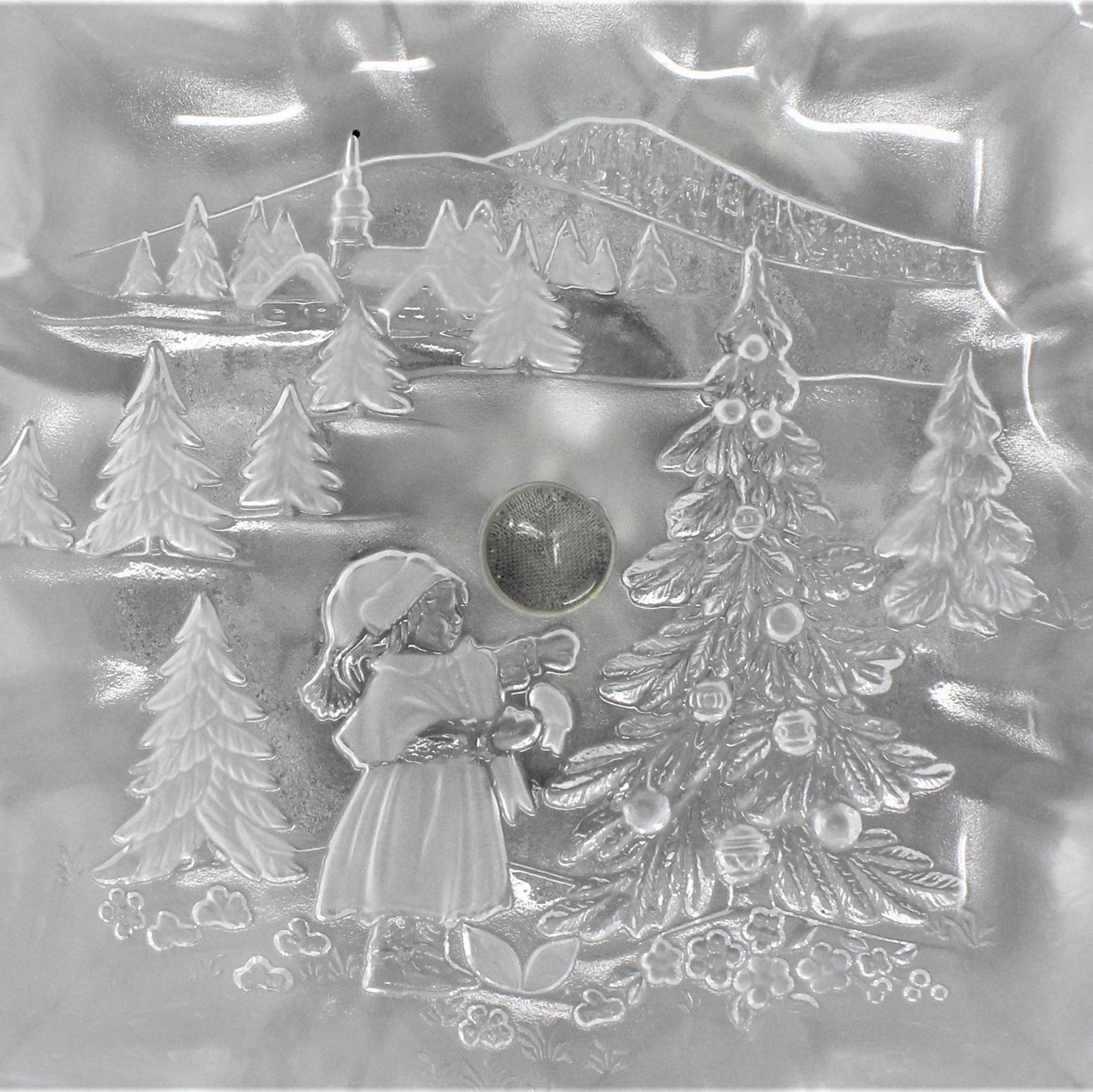 Compote, Mikasa, Christmas Story, Footed Glass, Germany, Vintage