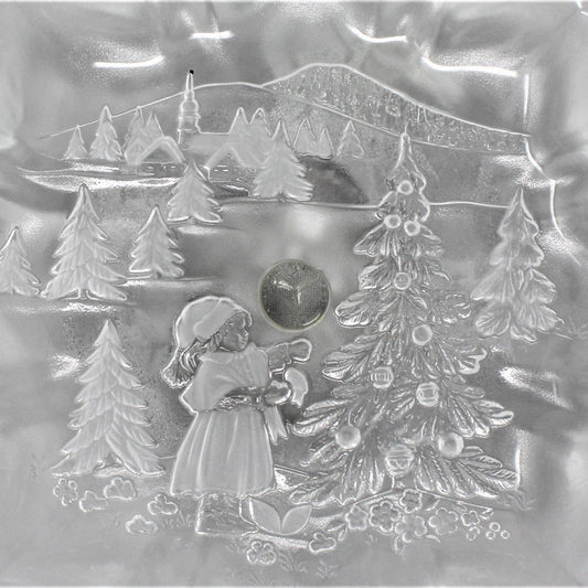 Compote, Mikasa, Christmas Story, Footed Glass, Germany, Vintage