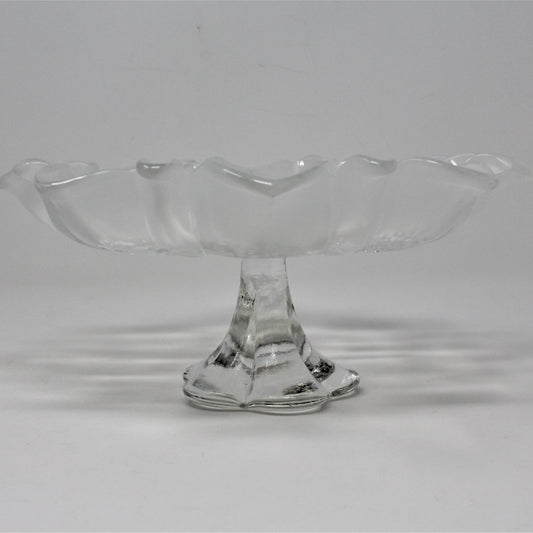 Compote, Mikasa, Christmas Story, Footed Glass, Germany, Vintage