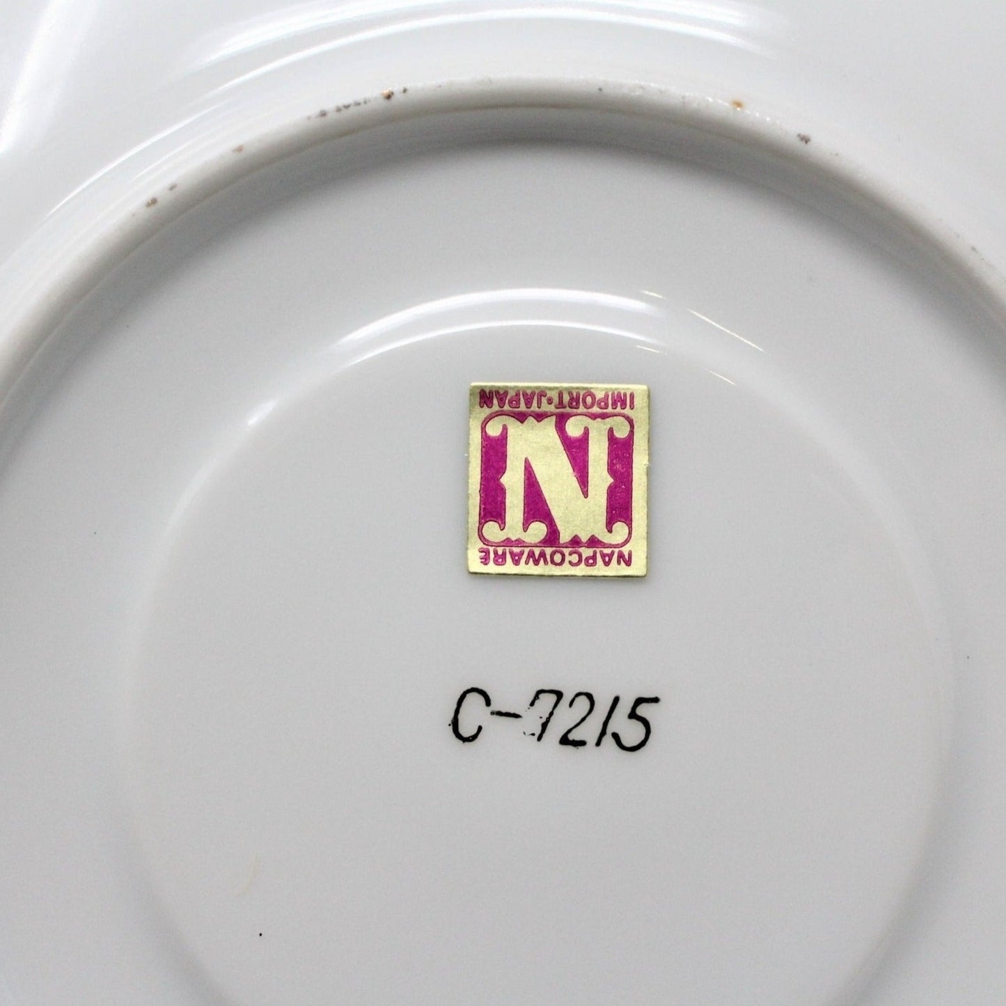 Teacup and Saucer, Napcoware, Iridescent, Yellow, Vintage