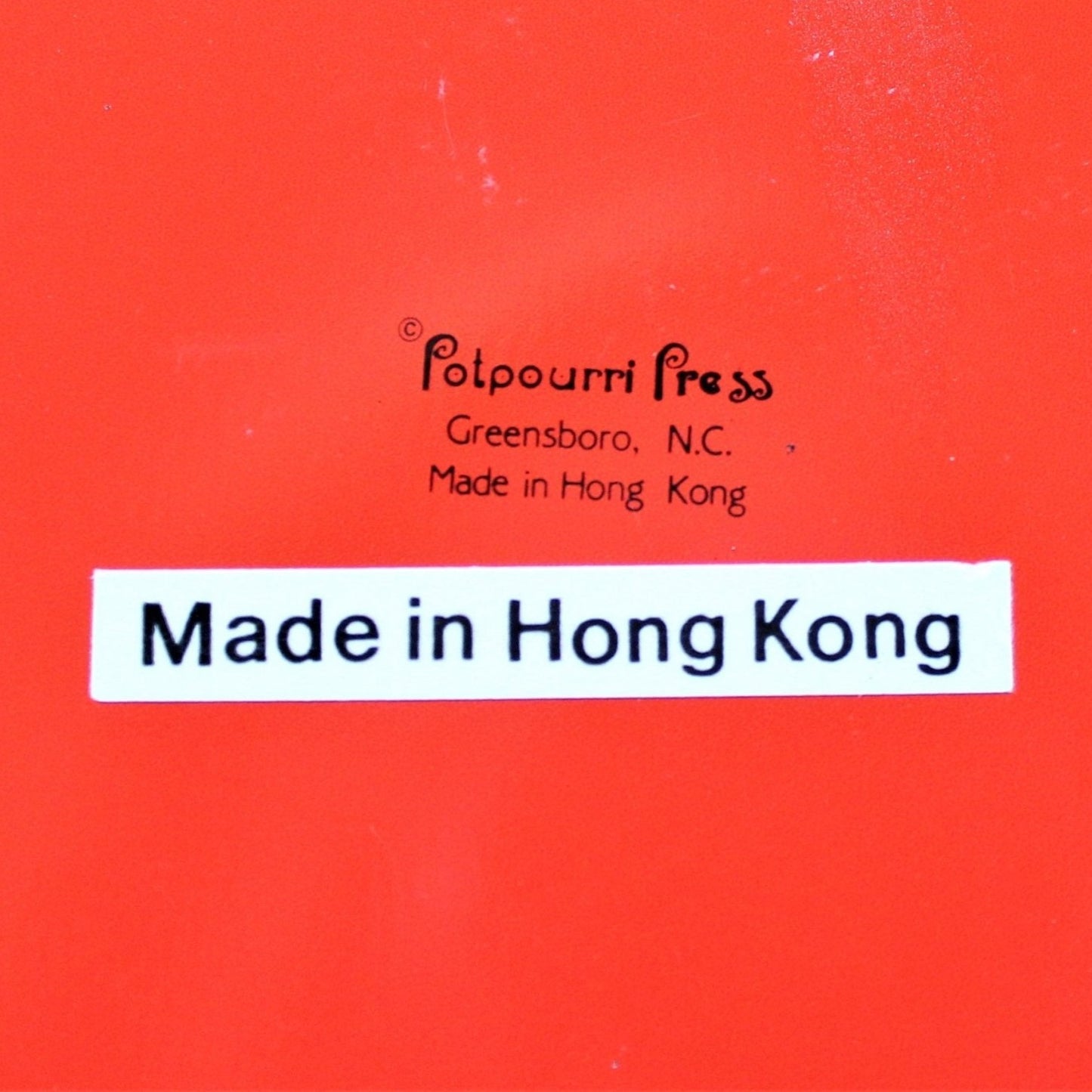 Tins, Gift Tin / Cookie Tin, Potpourri Press, Christmas Geese & Holly, Vintage