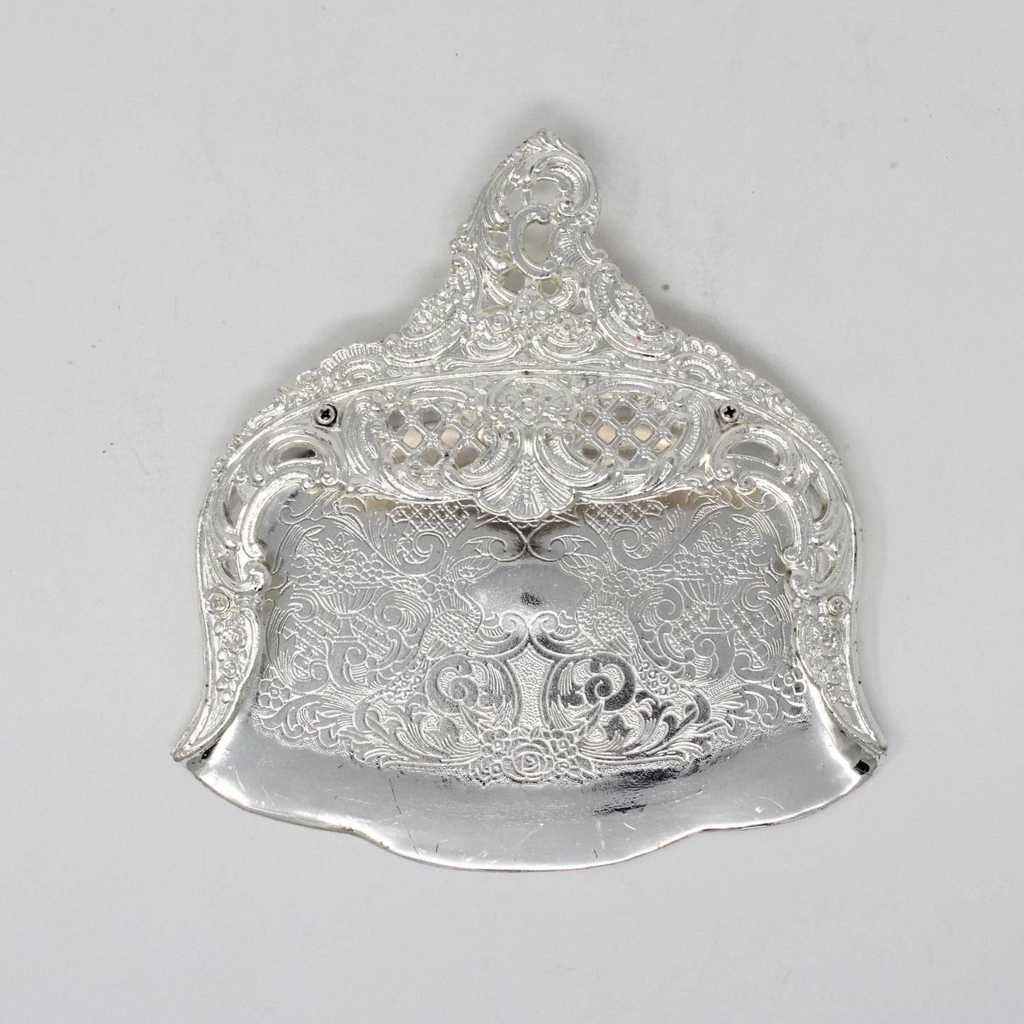 Silent Butler / Crumb Catcher, Horchow, Silverplate, Intricate Ornate Design, Vintage