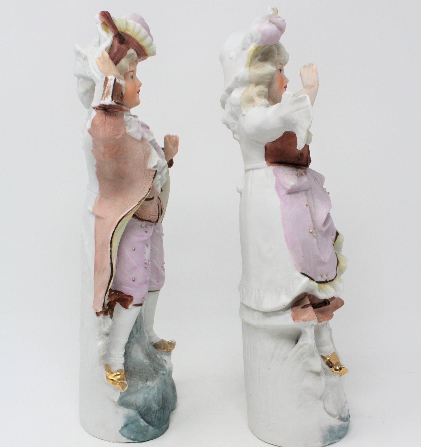 Figurine, Unger Schneider & Co, Victorian Children, Germany, Antique