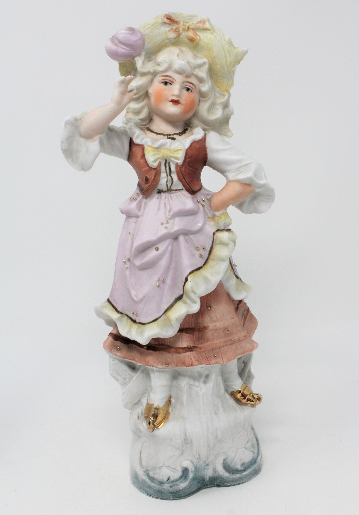 Figurine, Unger Schneider & Co, Victorian Children, Germany, Antique