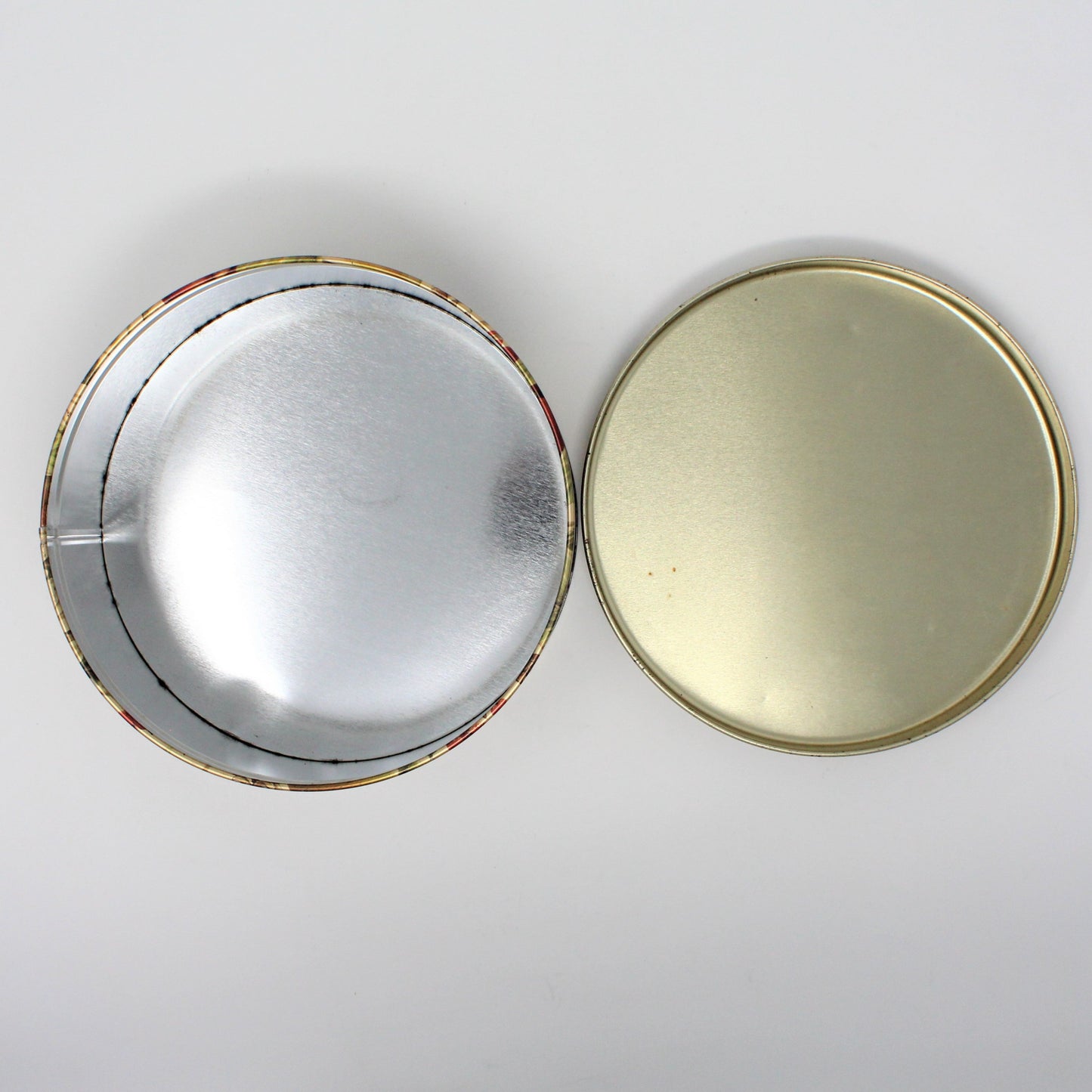 Tins, Gift Tin / Cookie Tin, Holiday Partridge on a Pear Tree, Round, Vintage